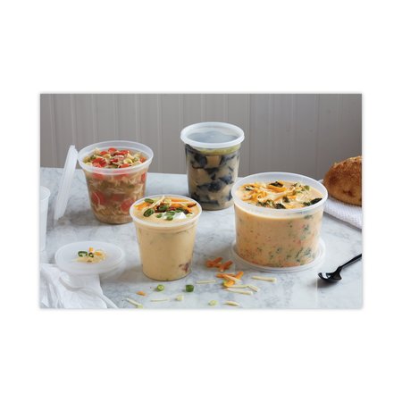Pactiv Evergreen DELItainer Microwavable Container Bulk, 64 oz, 4.5 x 4.5 x 6.35, Natural, PK120 L6064